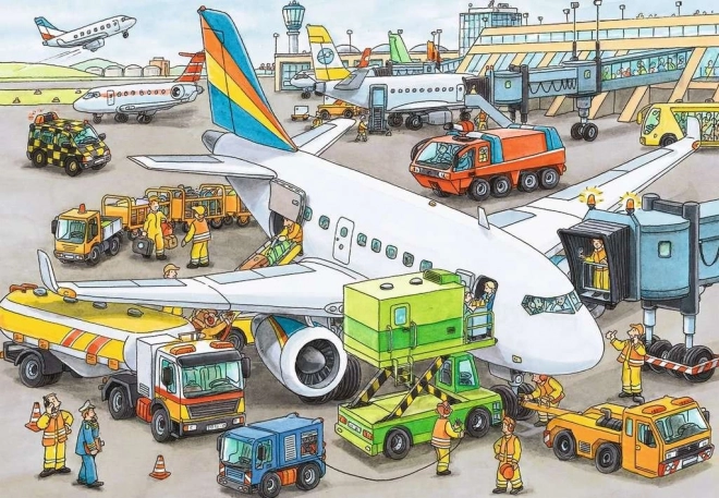 Puzzle Aeroporto affollato 35 pezzi