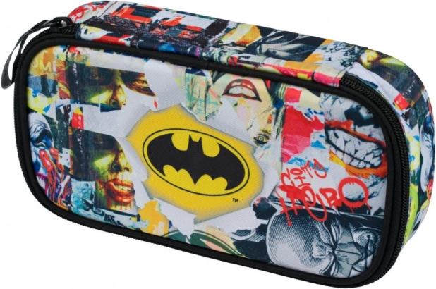School Pencil Case with Batman Comics Design