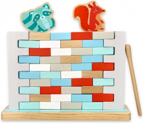 Wooden balancing game DON'T BREAK THE WALL