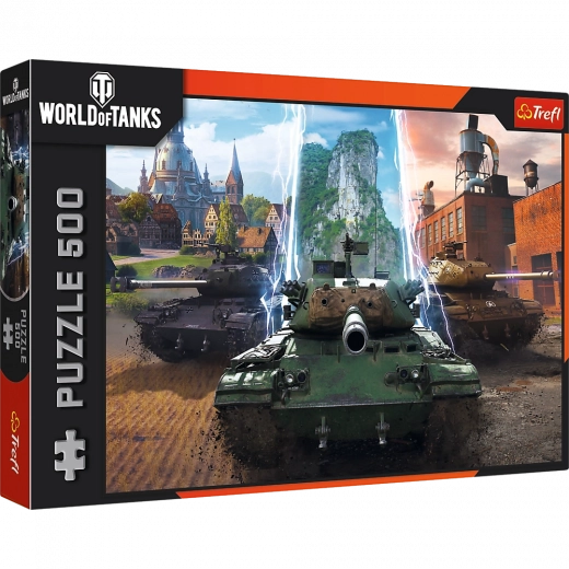 puzzle 500 kosov - world of tanks: čas za akcijo! trefl