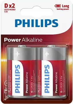 Philips pile alcaline D 1,5 V Power Alkaline
