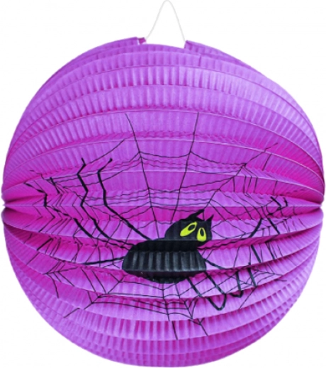 Lampion di Halloween ragno 25 cm