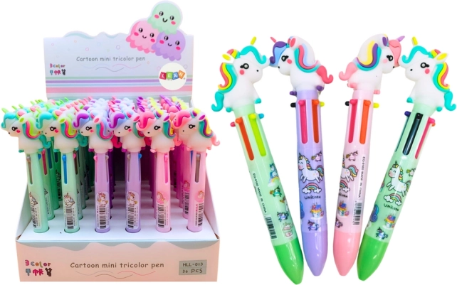 Automatic multicolor unicorn pen, 3 colors
