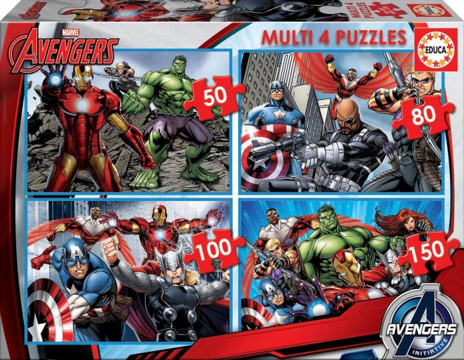Educa Children's Puzzle Avengers 4in1