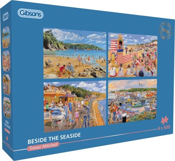 Puzzle GIBSONS Al mare 4×500 pezzi