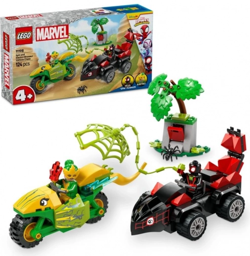 LEGO SPIDEY and His Amazing Friends: Spin and Electro Dino Chase (4+, 124 pieces)