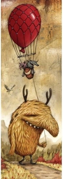 Vertical Puzzle Zozoville: Red Balloon 1000 pieces