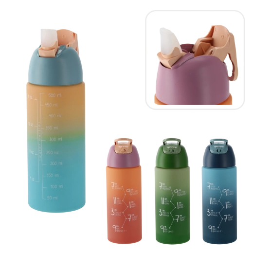 Boca za vodu 500 ml s ombre efektom, plava