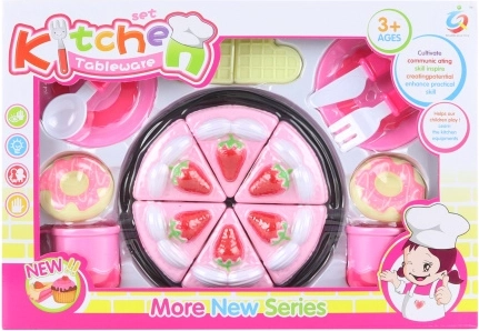 Zestaw do krojenia tortu z naczyniami dla dzieci