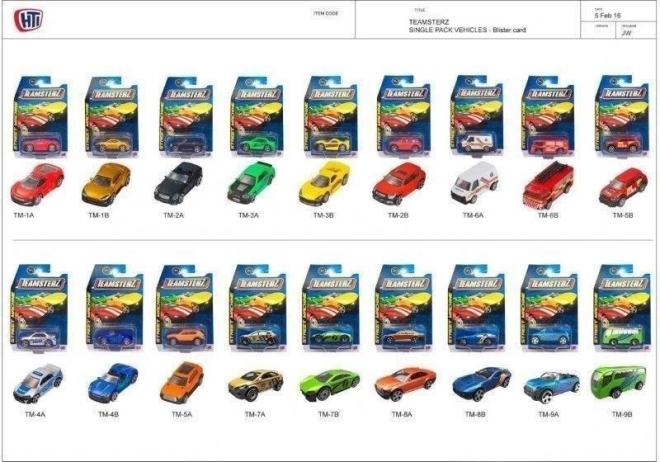 Teamsterz kovové autíčko