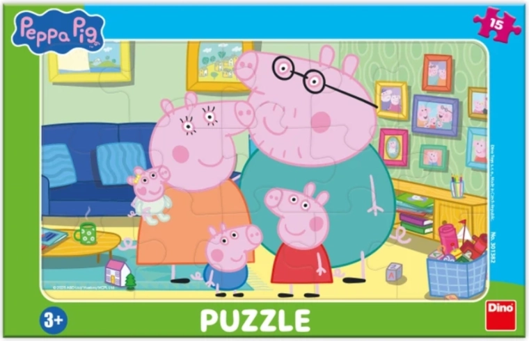 Peppa Pig Puzzle in the Living Room 15 pieces