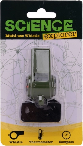 Multifunkčná píšťalka s teplomerom a kompasom