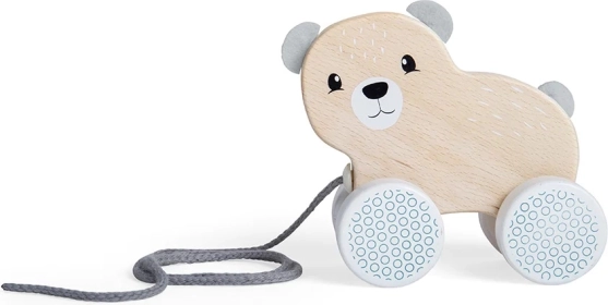 BIGJIGS TOYS Holz-Ziehtier Bär