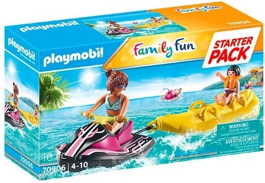 Playmobil Family Fun Starter Pack Scooter des mers avec bateau banane