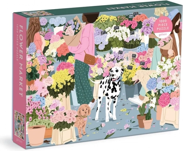 galison puzzel bloemenmarkt 1000 stukjes