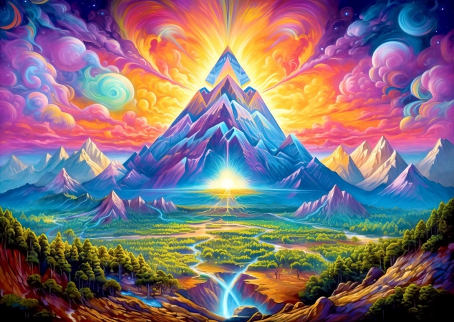 Puzzel Piramides in de Bossen 1000 Stukjes