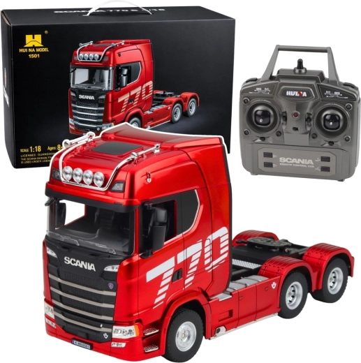 Tracteur routier SCANIA RC Huina 1:18 – rouge