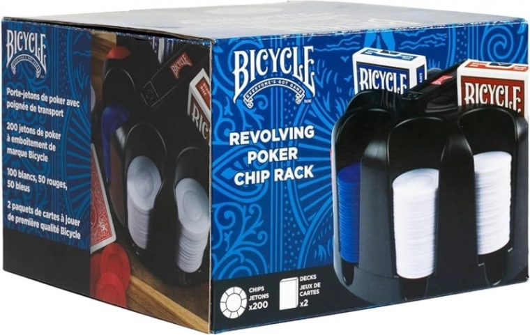 Poker Set with Rotating Chip Stand (200) Bicycle