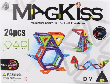 Magnetic Building Set MagKiss 24 pcs