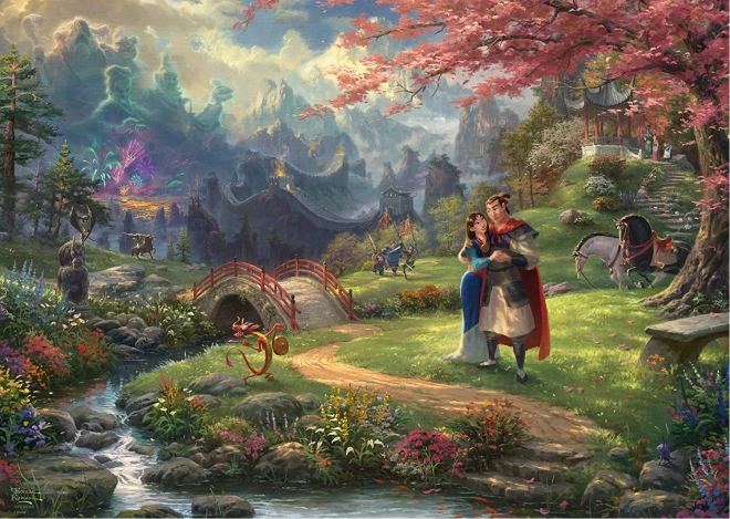 Puzzle SCHMIDT Mulan – Fleurs de l’amour, 1000 pièces
