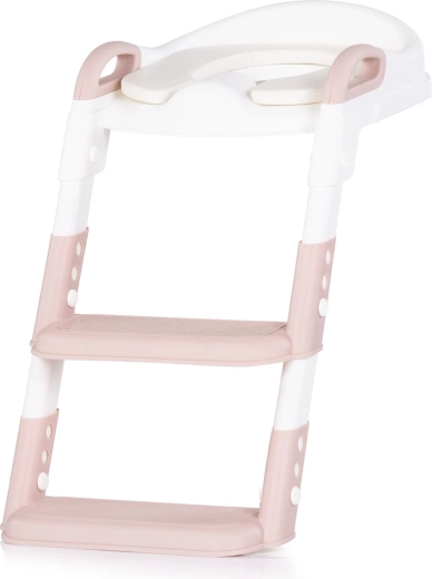 Kinder WC-zitting met trapje Chipolino Kiddy Pink