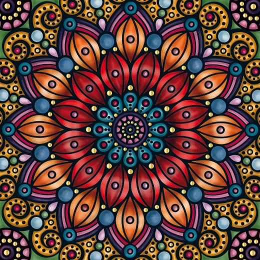 Kvadratne sestavljanke Q Gold – vzorec IV, 72 koščkov