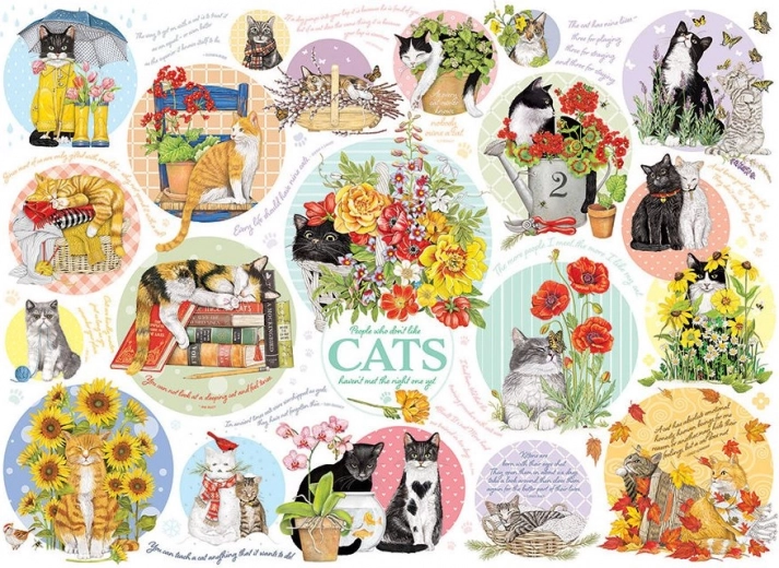 Cat Thoughts Puzzle 1000 Pieces by Cobble Hill
