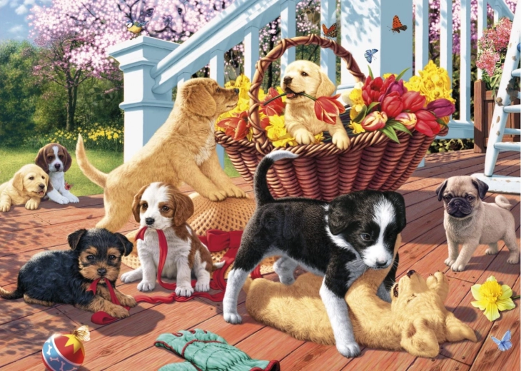 Puzzle Puppies 1000 pieces DINO