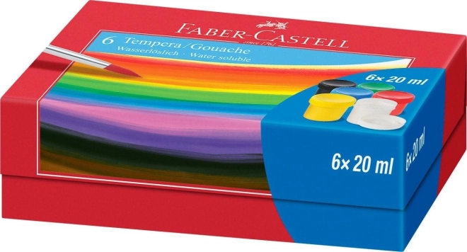 Faber-Castell Tempera Paints 6x20ml