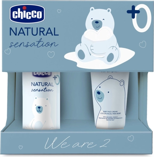 Chicco gaveæske med kosmetik Natural Sensation We Are Two, fra fødslen