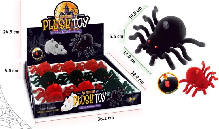 Araignée roulante 13 cm – jouet pour enfants