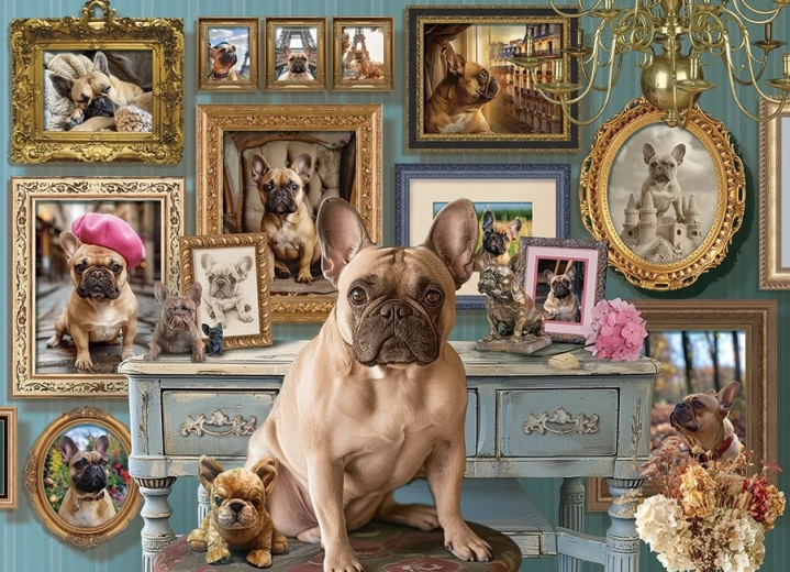 Puzzel Franse Bulldog 500 stukjes Cobble Hill