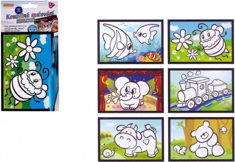 Magisches Malen mit Wasser – Set mit Bildkarte und Pinsel