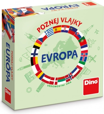 Dino Travel Game: Discover Europe's Flags