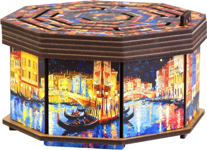 Houten puzzel EscapeWelt Art Secret Maze Box