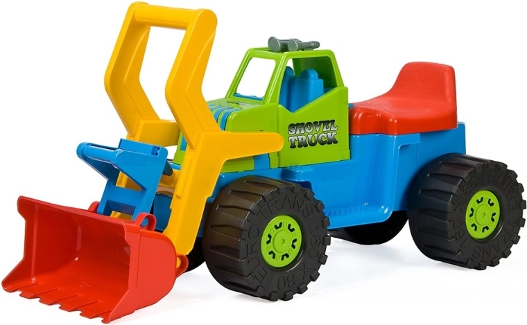 Children’s ride-on digger loader BAYO 74 cm blue