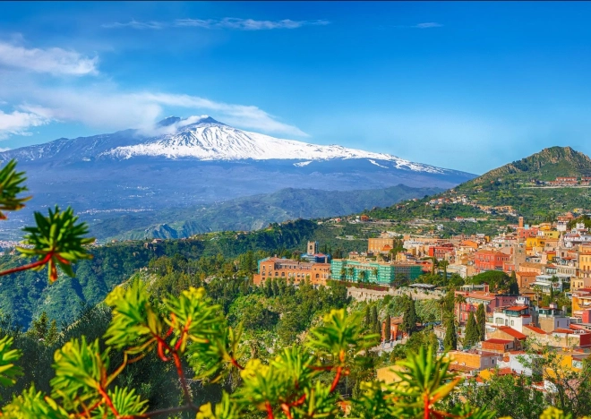 Enjoy puzzle Etna and Taormina, Sicily – 1000 pieces