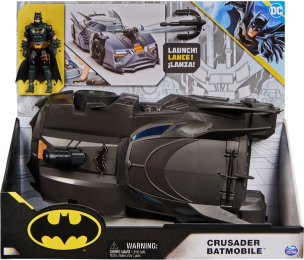 Batmobile de Batman avec figurine 10 cm
