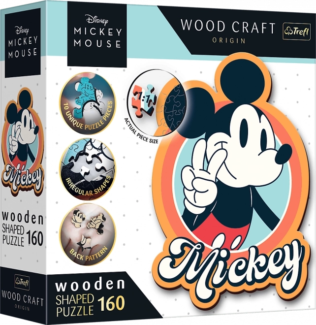 Wooden Puzzle Retro MICKEY MOUSE 160 Pieces