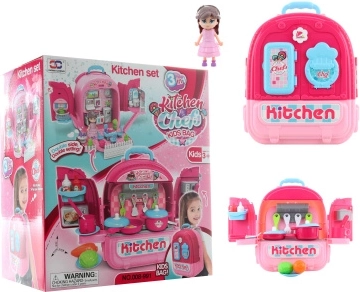 Dish Set in Backpack for Kids 3in1