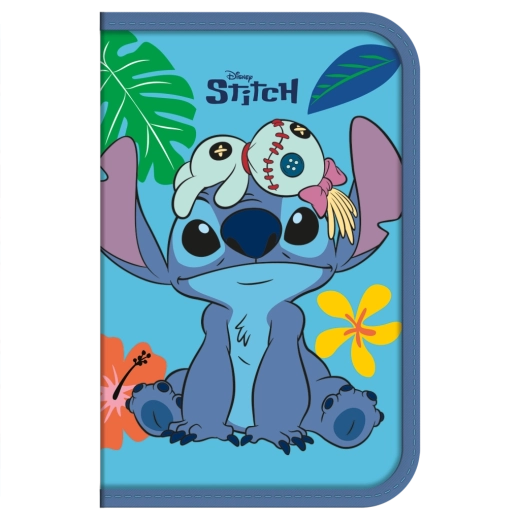 Astuccio scolastico blu Lilo & Stitch completo