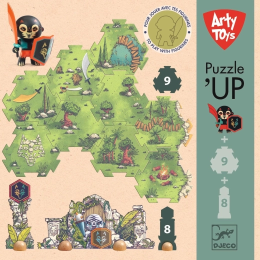 Djeco Puzzl’Up bataille – puzzle 18 pièces