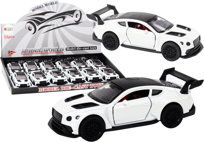 1:32 Sports Car with Friction Drive, Pearl White