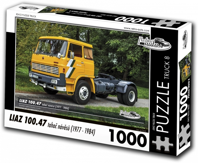 Puzzel Retro-auto’s Truck LIAZ 100.47 trekker opleggers (1977–1984) – 1000 stukjes