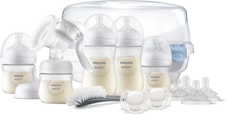 Philips Avent set per l’allattamento Natural Response con tiralatte manuale e sterilizzatore a microonde
