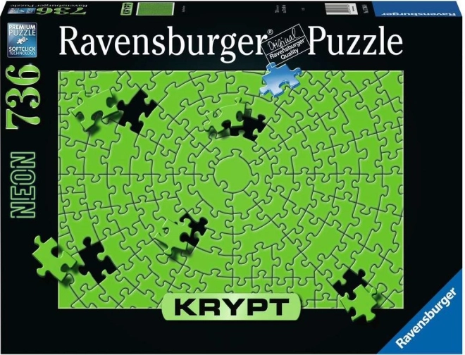Puzzel RAVENSBURGER KRYPT neon-groen, 736 stukjes