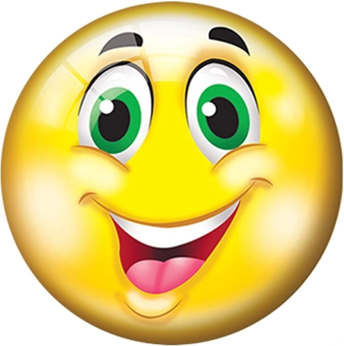 Children's ball with a smiling face 23 cm