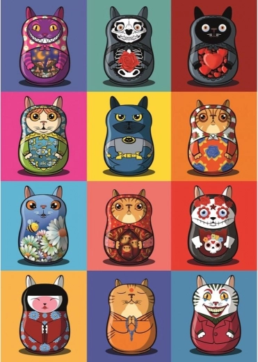 Puzzel Magnolia Catryoshky 1000 stukjes