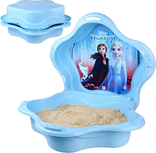 Plastično zapirajoče peščeno igrišče školjka 2v1 bazen DISNEY FROZEN