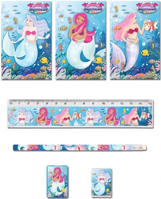 mermaid writing set